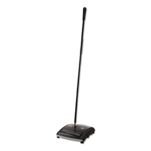 Brushless Mechanical Sweeper, 44" Handle, Black/yellow