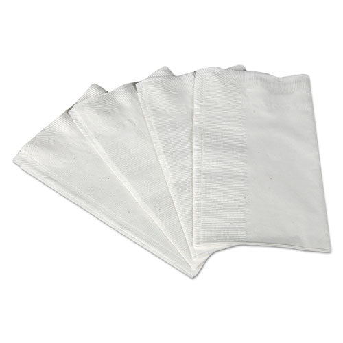 1/8-fold Dinner Napkins, 2-ply, 17 X 14 63/100, White, 300/pack, 10 Packs/carton