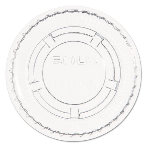 Portion/souffle Cup Lids, Fits 0.5 Oz To 1 Oz Cups, Pet, Clear, 125 Pack, 20 Packs/carton