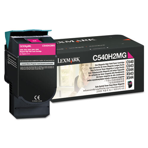 C540h2mg High-yield Toner, 2,000 Page-yield, Magenta