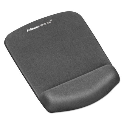 Plushtouch Mouse Pad With Wrist Rest, 7.25 X 9.37, Graphite