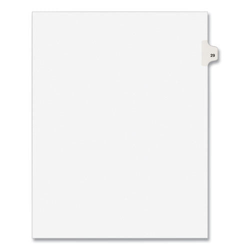 Preprinted Legal Exhibit Side Tab Index Dividers, Avery Style, 10-tab, 29, 11 X 8.5, White, 25/pack