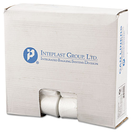 Low-density Commercial Can Liners, Coreless Perforated Roll, 16 Gal, 0.35mil, 24" X 33", Clear, 50 Bags/roll, 20 Rolls/carton