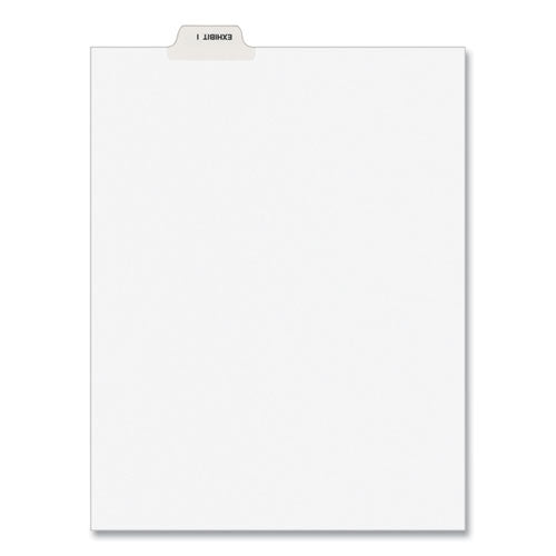 Avery-style Preprinted Legal Bottom Tab Divider, 26-tab, Exhibit I, 11 X 8.5, White, 25/pk