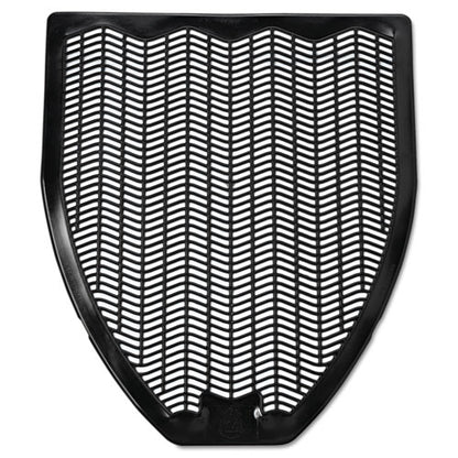 Disposable Urinal Floor Mat, Nonslip, Fresh Blast Scent, 17.5 X 20.38, Black, 6/carton