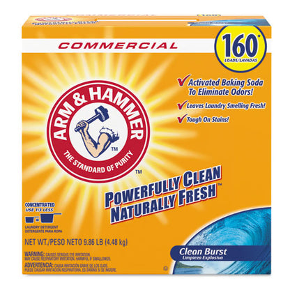 Powder Laundry Detergent, Clean Burst, 9.86 Lb Box, 3/carton