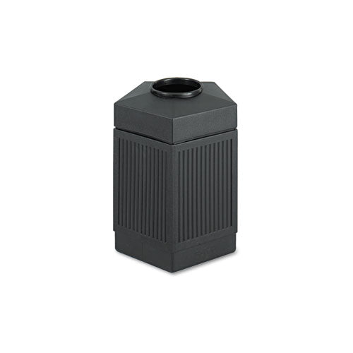 Canmeleon Indoor/outdoor Pentagon Receptacle, 45 Gal, Polyethylene, Black