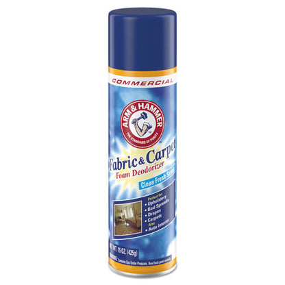 Fabric And Carpet Foam Deodorizer, Fresh Scent, 15 Oz Aerosol Spray, 8/carton