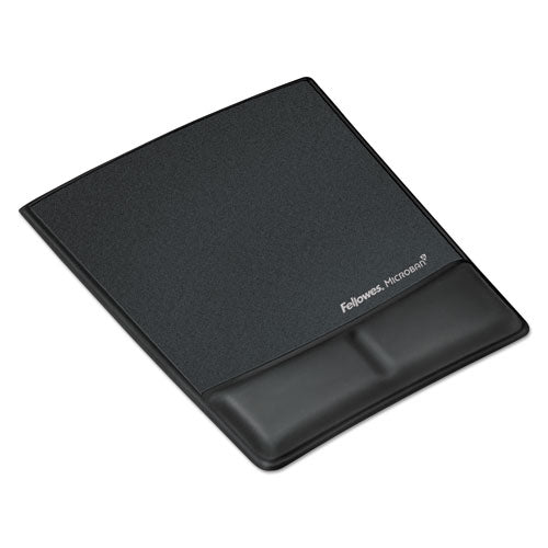 Ergonomic Memory Foam Wrist Rest With Attached Mouse Pad, 8.25 X 9.87, Black