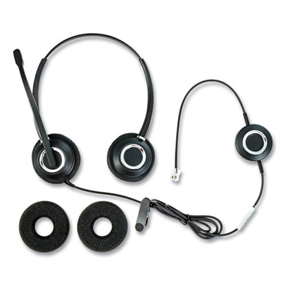 Zum Zumrj9b Binaural Over The Head Headset, Black