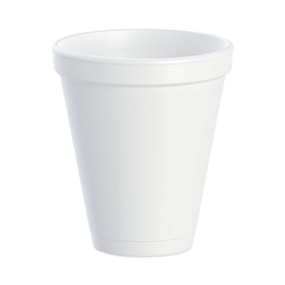 Foam Drink Cups, 12 Oz, Squat, White, 1,000/carton