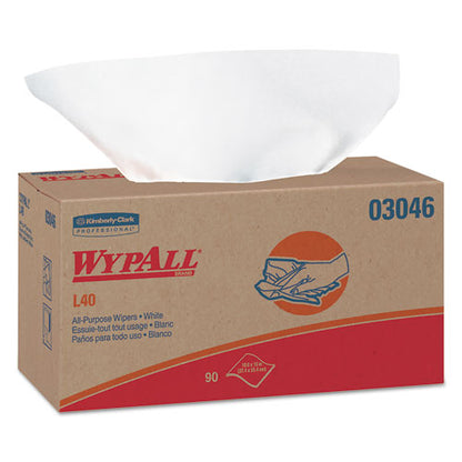 L40 Towels, Pop-up Box, 10.8 X 10, White, 90/box, 9 Boxes/carton