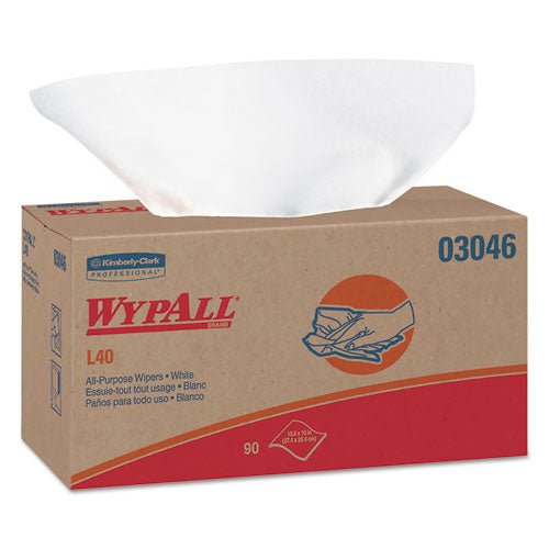 L40 Towels, Pop-up Box, 10.8 X 10, White, 90/box, 9 Boxes/carton