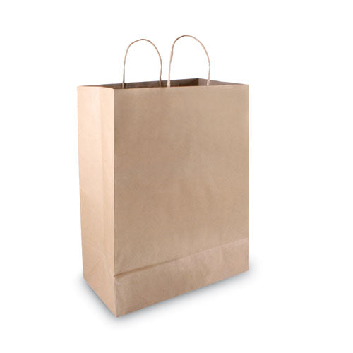 Premium Shopping Bag, 12" X 6.5" X 17", Brown Kraft, 50/box