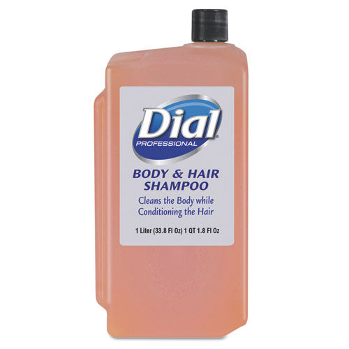 Hair + Body Wash Refill For 1 L Liquid Dispenser, Neutral Scent, 1 L, 8/carton