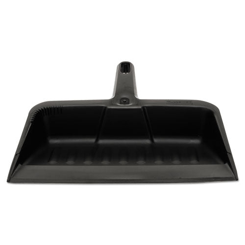 Heavy-duty Dustpan, 8.25 X 12.25 , Polypropylene, Charcoal