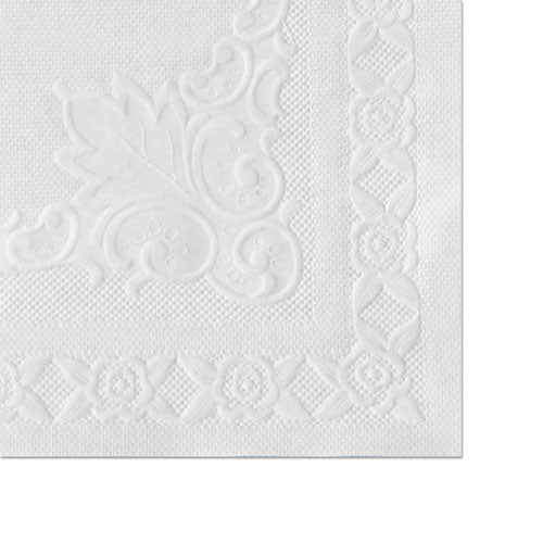 Classic Embossed Straight Edge Placemats, 10 X 14, White, 1,000/carton