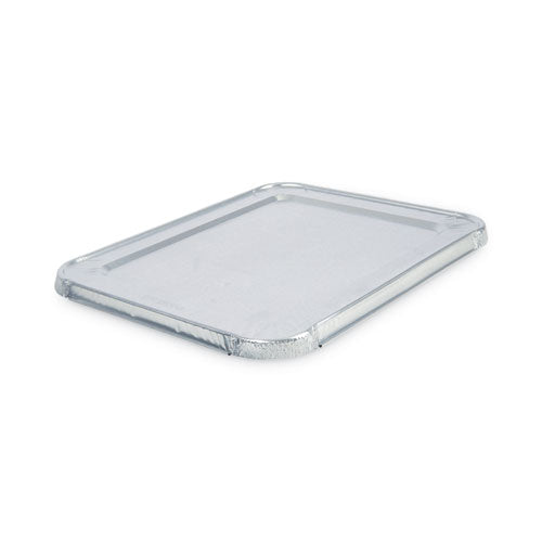 Aluminum Steam Table Pan Lids, Fits Half-size Pan, Deep, 10.5 X 12.81 X 0.63, 100/carton