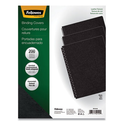 Executive Leather-like Presentation Cover, Black, 11.25 X 8.75, Unpunched, 200/pack