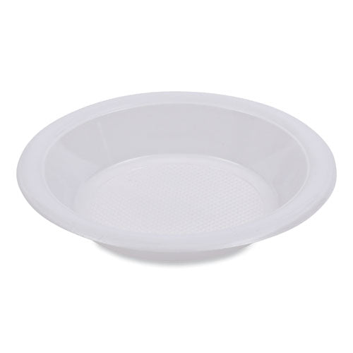Hi-impact Plastic Dinnerware, Bowl, 10 To 12 Oz, White, 1,000/carton