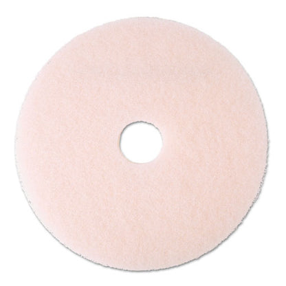 Ultra High-speed Eraser Floor Burnishing Pad 3600, 20" Diameter, Pink, 5/carton