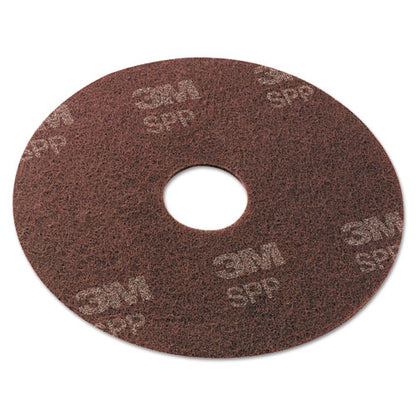 Surface Preparation Pad, 20" Diameter, Maroon, 10/carton