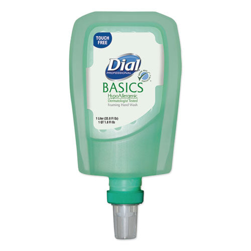 Basics Hypoallergenic Foaming Hand Wash Refill For Fit Touch Free Dispenser, Honeysuckle, 1 L, 3/carton