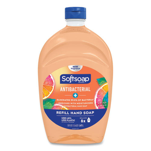 Antibacterial Liquid Hand Soap Refills, Fresh, Orange, 50 Oz