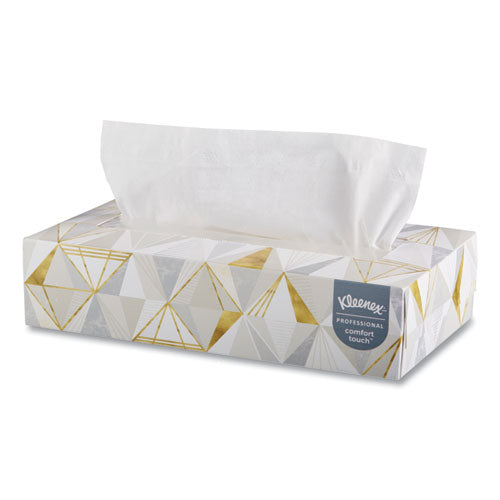 White Facial Tissue For Business, 2-ply, White, Pop-up Box, 125 Sheets/box, 48 Boxes/carton