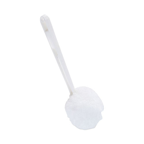 Deluxe Bowl Mop, 12" Handle, 2" Mop Head, White, 25/carton