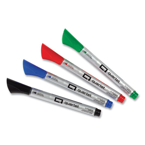 Premium Glass Board Dry Erase Marker, Fine Bullet Tip, Assorted Colors, 4/pack