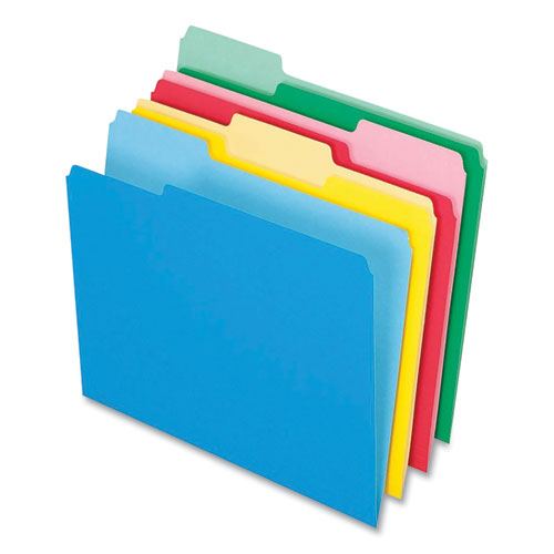 Colored File Folders, 1/3-cut Tabs: Assorted, Letter Size, Assorted Colors, 36/pack