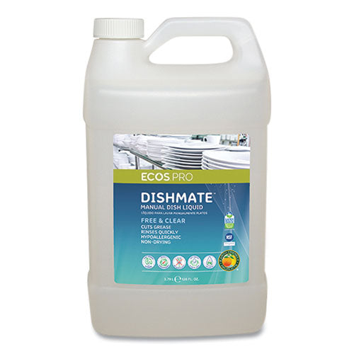 Dishmate Manual Dish Liquid, 128 Oz Bottle