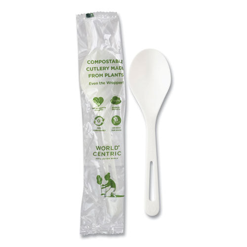 Tpla Compostable Cutlery, Soup Spoon, White, 750/carton