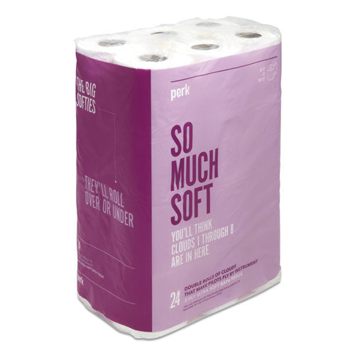 Ultra Soft 2-ply Standard Toilet Paper, Septic Safe, White, 154 Sheets/roll, 24 Rolls/pack