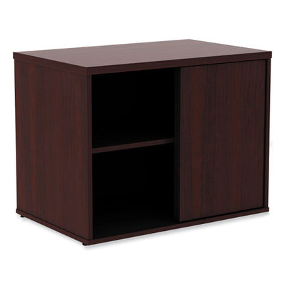 Alera Open Office Low Storage Cab Cred, 29.5w X 19.13d X 22.78h, Mahogany