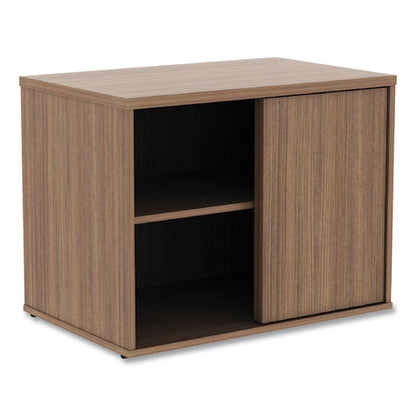 Alera Open Office Low Storage Cabinet Credenza, 29.5 X 19.13 X 22.78, Walnut