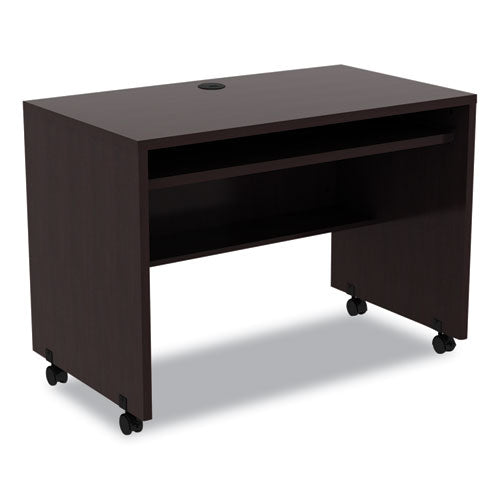 Alera Valencia Series Mobile Workstation Desk, 41.38" X 23.63" X 30", Espresso