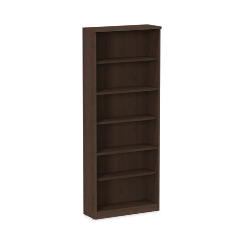 Alera Valencia Series Bookcase, Six-shelf, 31.75w X 14d X 80.25h, Espresso