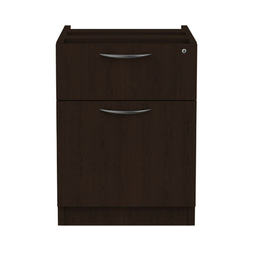 Alera Valencia Series Hanging Pedestal File, Left/right, 2-drawers: Box/file, Legal/letter, Espresso, 15.63" X 20.5" X 19.25"