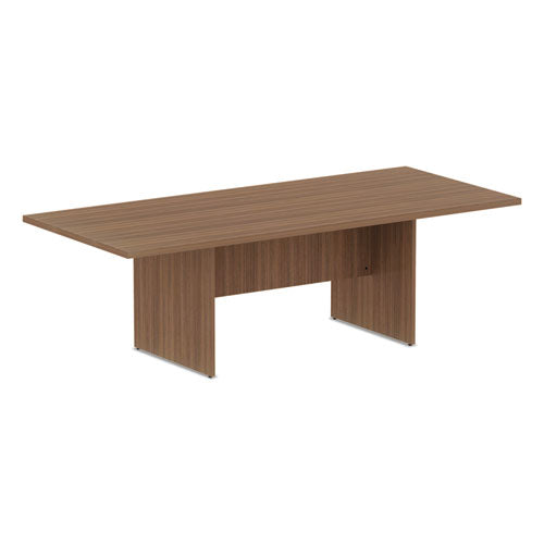 Alera Valencia Series Conference Table, Rectangular, 94.5w X 41.38d X 29.5h, Modern Walnut