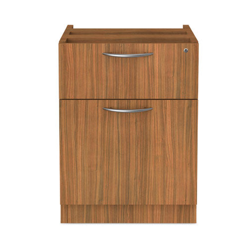 Alera Valencia Series Hanging Pedestal File, Left/right, 2-drawer: Box/file, Legal/letter, Modern Walnut,15.63 X 20.5 X 19.25