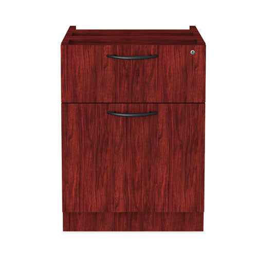 Alera Valencia Series Hanging Pedestal File, Left/right, 2-drawers: Box/file, Legal/letter, Mahogany, 15.63" X 20.5" X 19.25"