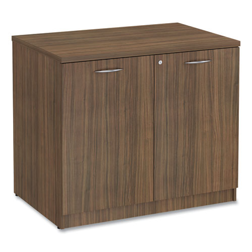 Alera Valencia Series Storage Cabinet, 34.3w X 22.78d X 29.5h, Modern Walnut