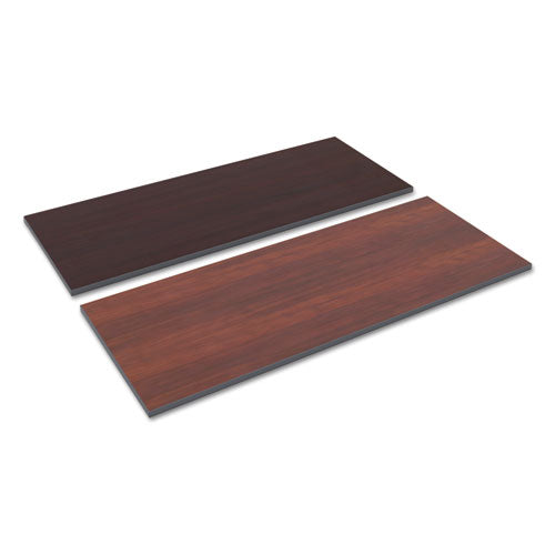 Reversible Laminate Table Top, Rectangular, 59.5w X 23.63,medium Cherry/mahogany