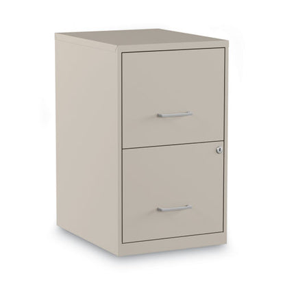 Soho Vertical File Cabinet, 2 Drawers: File/file, Letter, Putty, 14" X 18" X 24.1"