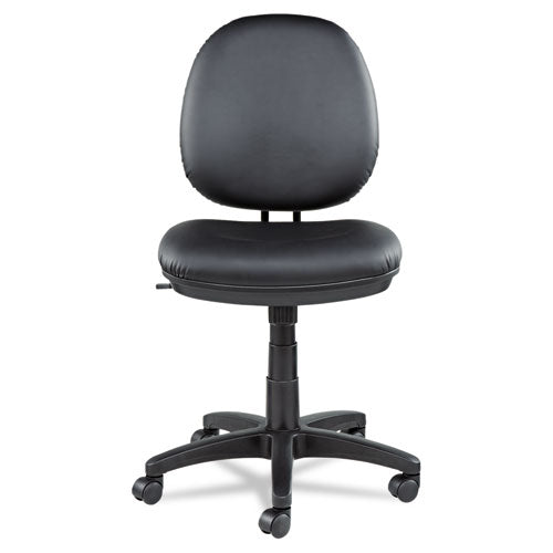 Alera Interval Series Swivel/tilt Task Chair, Bonded Leather Seat/back, Up To 275 Lb, 18.11" To 23.22" Seat Height, Black