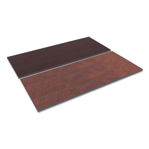 Reversible Laminate Table Top, Rectangular, 71.5 X 29.5, Medium Cherry/mahogany