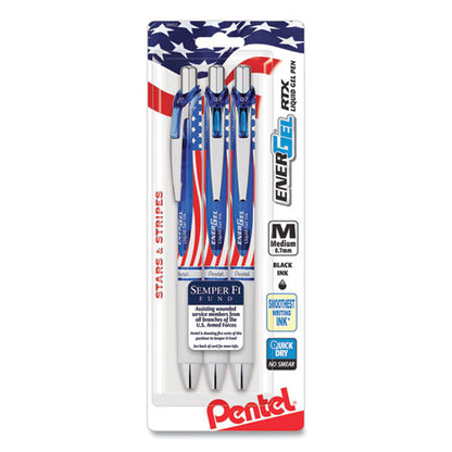 Pen,stars,stripes,3/pk