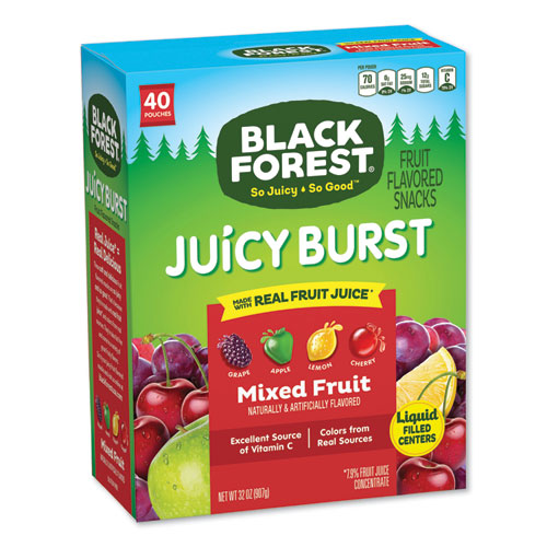 Juicy Burst Fruit Flavored Snack, Mixed Fruit, 32 Oz, 40/box